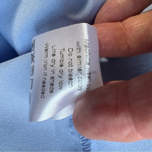 - Blue and White Tiered Babydoll Dress size medium - Picture 9 of 9